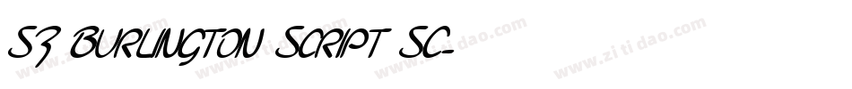SF Burlington Script SC字体转换